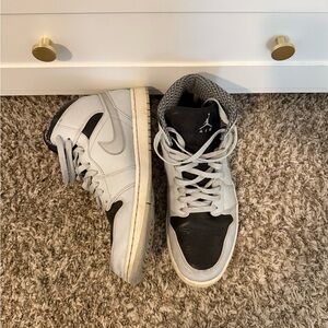 Jordan High-Top Sneakers - White and Black